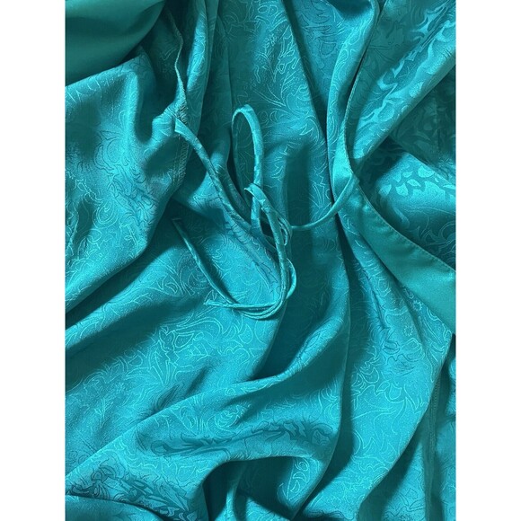 Vintage Victoria’s Secret Gold Label Emerald Green Robe Size Small - Picture 4 of 8